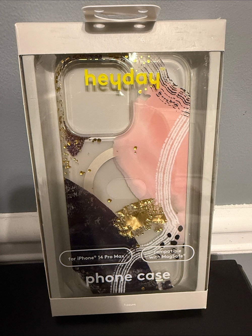 heyday Pink, Black & Gold Accent MagSafe iPhone Case